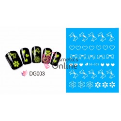 Stickere cu Apa pentru unghii cod DG 003 (Fluorescent)